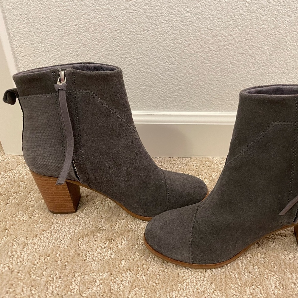 Gray Booties from TOMS